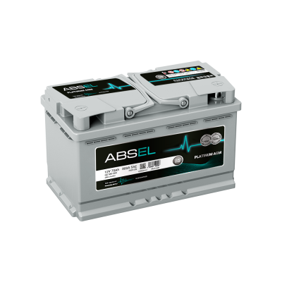 Аккумулятор ABSEL AGM PLATINUM 12V 70Ah 760A (278x175x190) DIN TYPE ОП