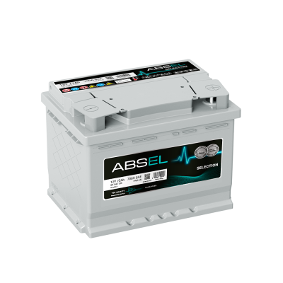 Аккумулятор ABSEL SELECTION 12V 72Ah 640A (278x175x190) DIN TYPE ПП
