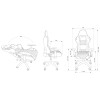 Кресло CS-CHR-030BLR черный/красный эко-кожа