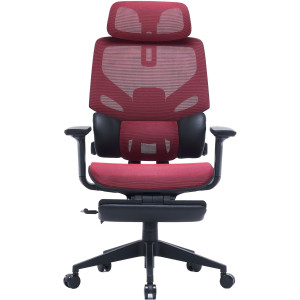 Кресло Cactus CS-CHR-MC01-RD Красный сет./эко.кожа с подголов. крестов. пластик подст.для ног Кресло Cactus CS-CHR-MC01-RD Красный сет./эко.кожа с подголов. крестов. пластик подст.для ног