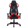 Кресло игровое Cactus CS-CHR-090BLR черный/красный эко-кожа/сетка