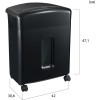 Шредер Cactus CS-SH-12-20-4X12 фрагмент, ур.секр. 4, DIN 66399, до 12 листов, корзина 20л. 