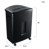 Шредер Cactus CS-SH-16-25-4X12 фрагмент, ур.секр. 4, DIN 66399, до 16 листов, корзина 25л. 