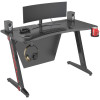 Стол компьютерный игровой Cactus CS-GTZ-BKRD-CARBON столешница МДФ карбон каркас чёрный