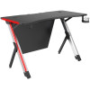 Стол компьютерный игровой Cactus CS-GTX-AL-CARBON-RED столешница МДФ карбон каркас серебристый