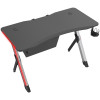 Стол компьютерный игровой Cactus CS-GTX-AL-CARBON-RED столешница МДФ карбон каркас серебристый