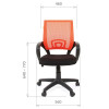 Кресло CHAIRMAN 696 Black для персонала Сетка TW-01(черный)