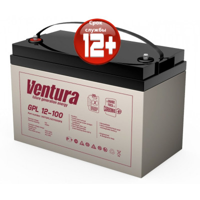 Аккумуляторная батарея (12 В; 100 Ач) Ventura GPL 12-100