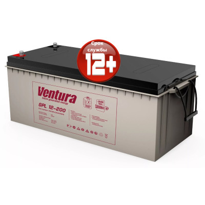 Аккумуляторная батарея (12 В; 200 Ач) Ventura GPL 12-200